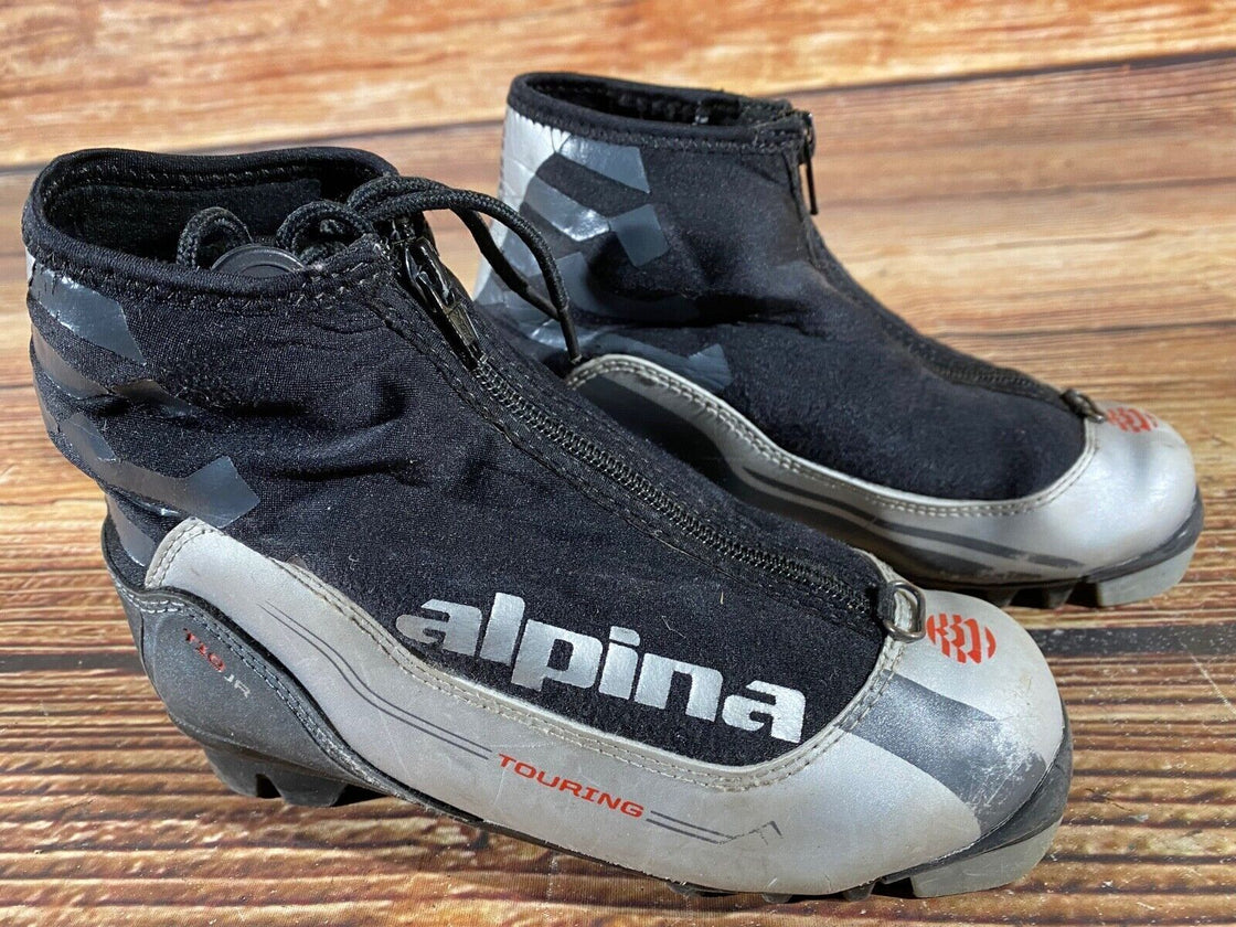 Alpina T10jr Kids Nordic Cross Country Ski Boots Size EU33 US2 NNN A-755
