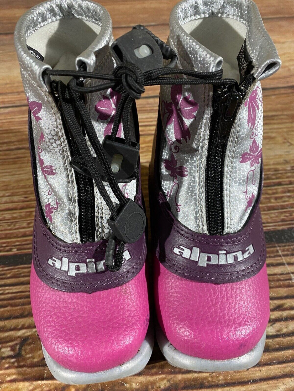 Alpina Kids Frost Nordic Cross Country Ski Boots Size EU25 US8.5 NNN A-716