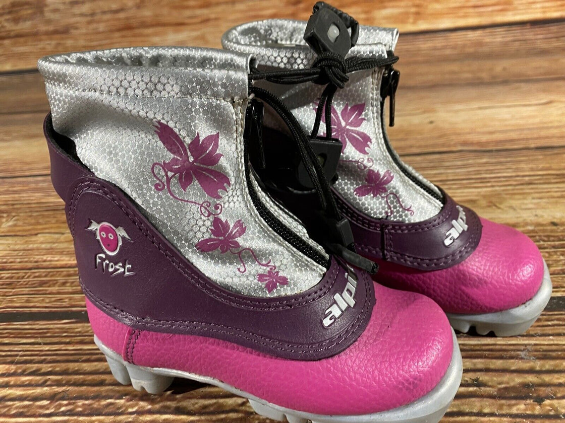 Alpina Kids Frost Nordic Cross Country Ski Boots Size EU25 US8.5 NNN A-716