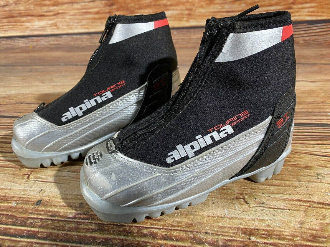 Alpina ST10jr Kids Nordic Cross Country Ski Boots Size EU25 US8.5 for NNN A-238