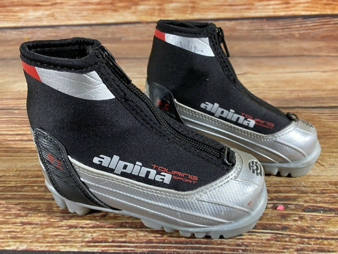 Alpina ST10jr Kids Nordic Cross Country Ski Boots Size EU25 US8.5 for NNN A-238