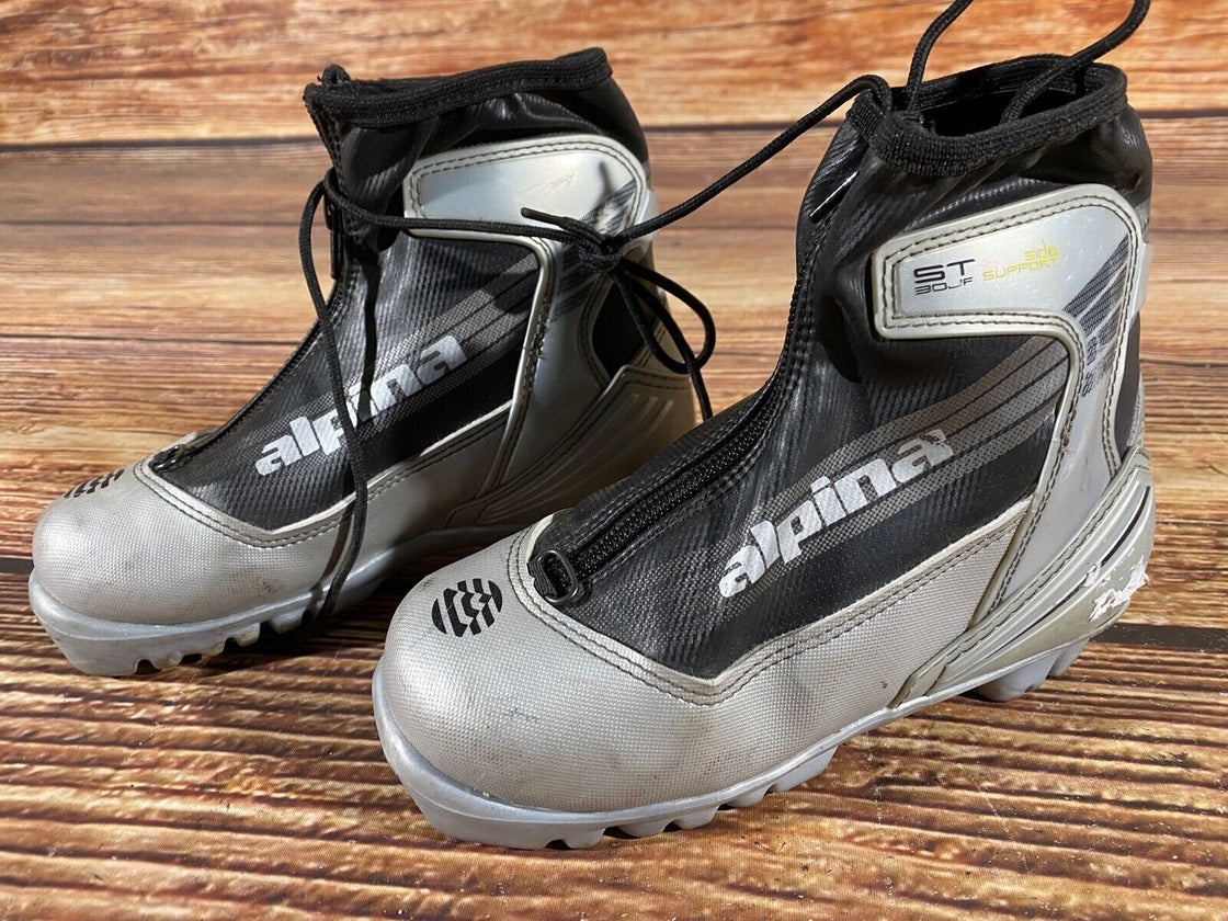 Alpina Kids ST30jr Nordic Cross Country Ski Boots Size EU32 US1.5 NNN A-705