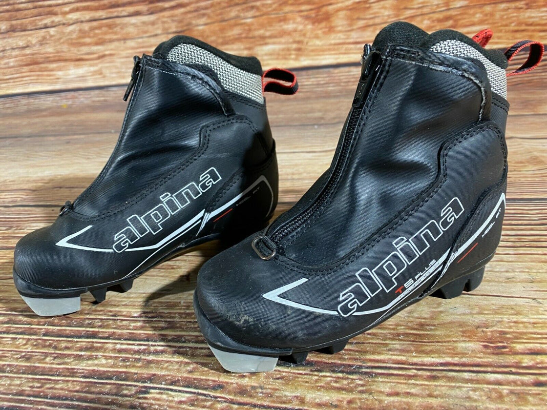 Alpina T5 Plus Kids Nordic Cross Country Ski Boots Size EU28 US10.5for NNN A-210