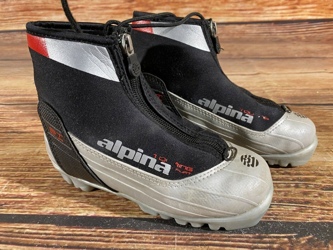 Alpina ST10jr Kids Nordic Cross Country Ski Boots Size EU31 US12.5 for NNN A-416