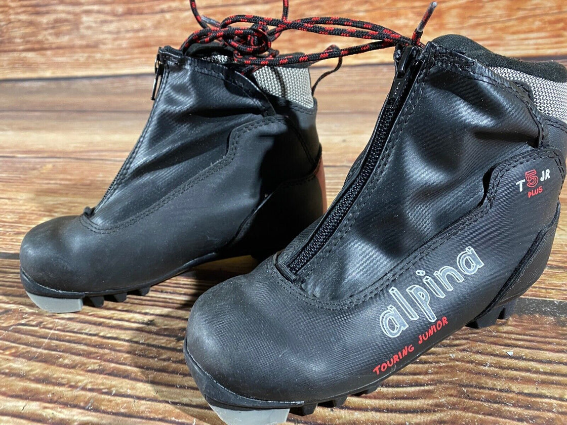 Alpina T5 Plus Kids Nordic Cross Country Ski Boots Size EU30 US12 NNN A-751