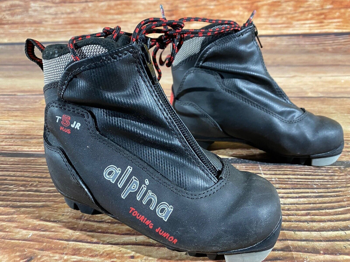 Alpina T5 Plus Kids Nordic Cross Country Ski Boots Size EU30 US12 NNN A-751