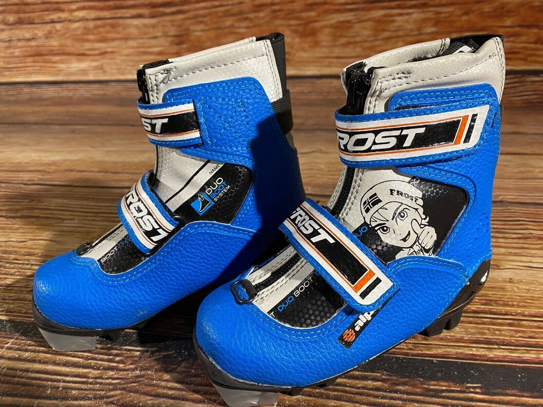Alpina Frost Kids Nordic Cross Country Ski Boots Size EU26 US9 NNN A-858