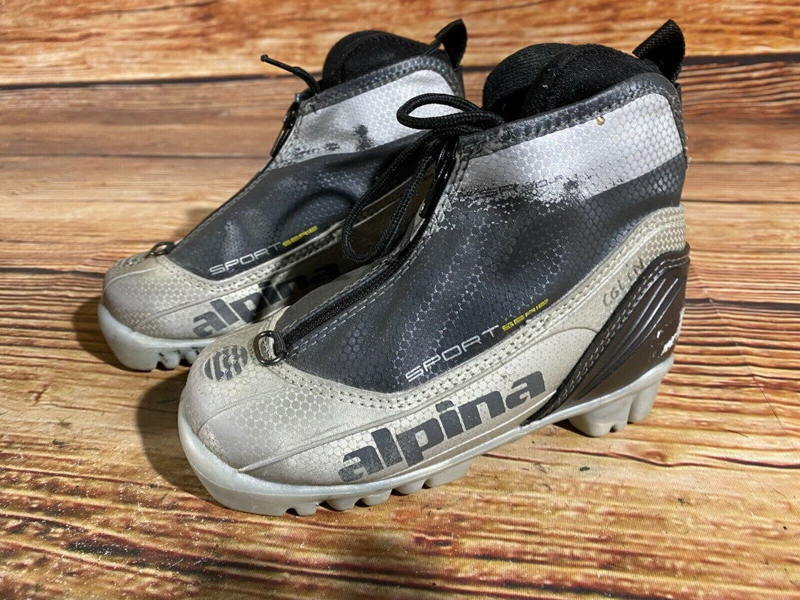 Alpina SR20 Kids Nordic Cross Country Ski Boots Size EU28 US10.5 for NNN A-321