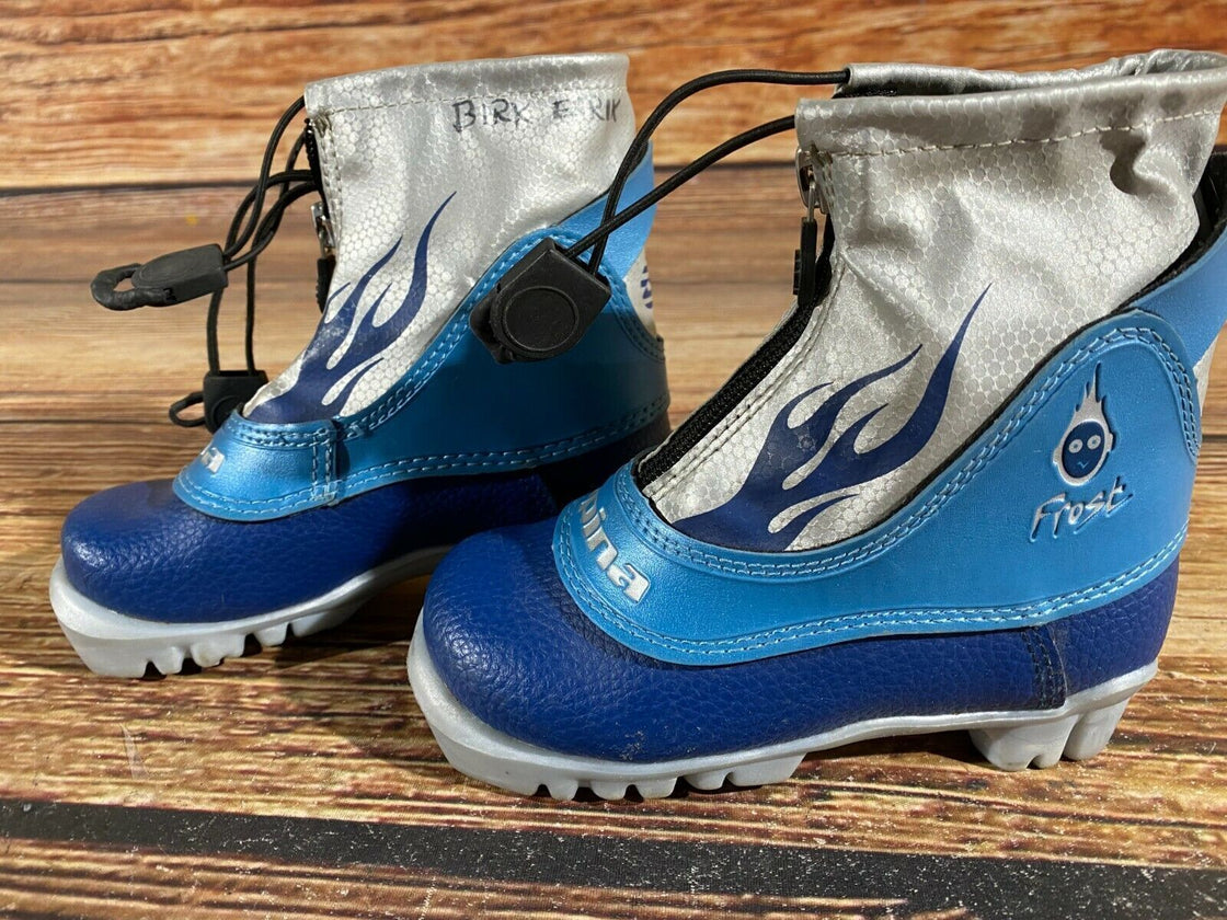 Alpina Frost Kids Nordic Cross Country Ski Boots Size EU26 US9 for NNN A-215