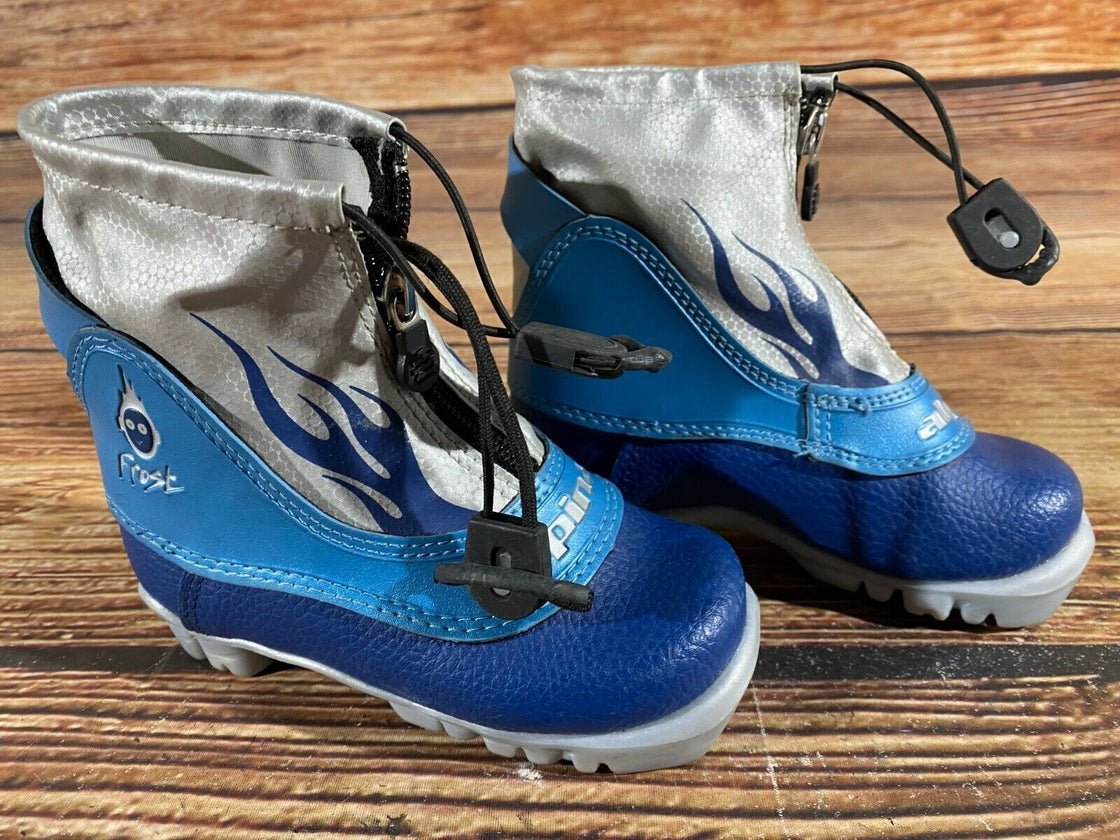 Alpina Frost Kids Nordic Cross Country Ski Boots Size EU26 US9 for NNN A-215