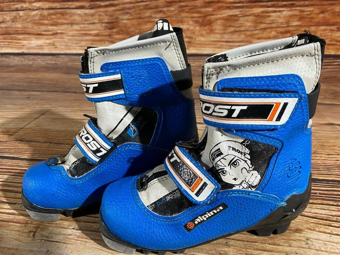 Alpina Frost Kids Nordic Cross Country Ski Boots Size EU28 US10.5 for NNN A-364
