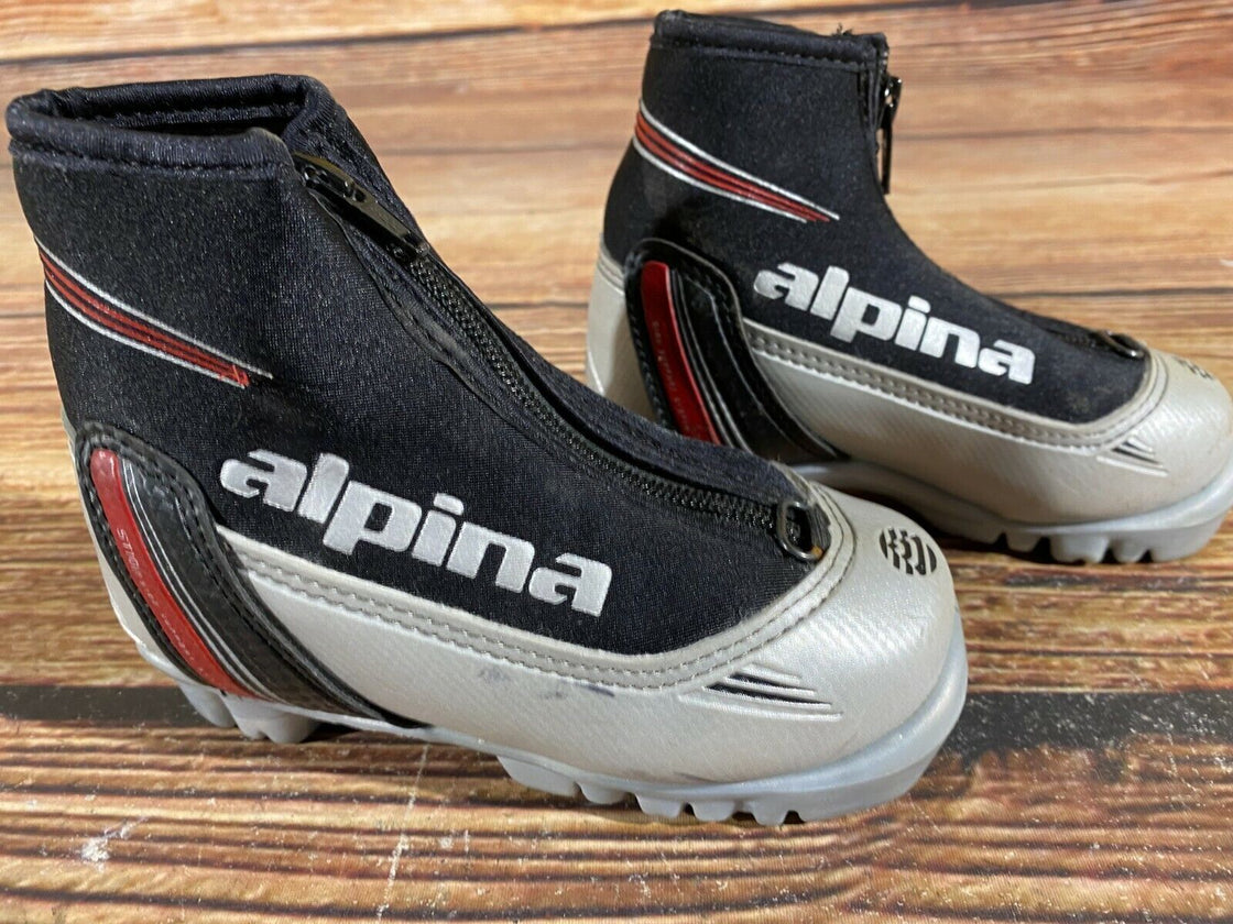 Alpina ST10jr Kids Nordic Cross Country Ski Boots Size EU25 US8.5 for NNN A-211