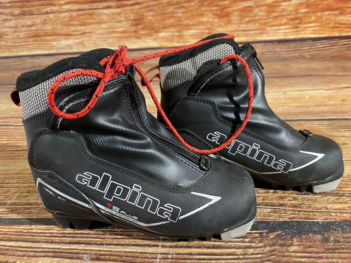 Alpina T5 Plus Kids Nordic Cross Country Ski Boots Size EU30 US12 NNN A-690