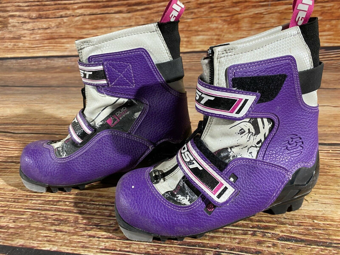 Alpina Frost Kids Nordic Cross Country Ski Boots Size EU31 US12.5 for NNN A-337