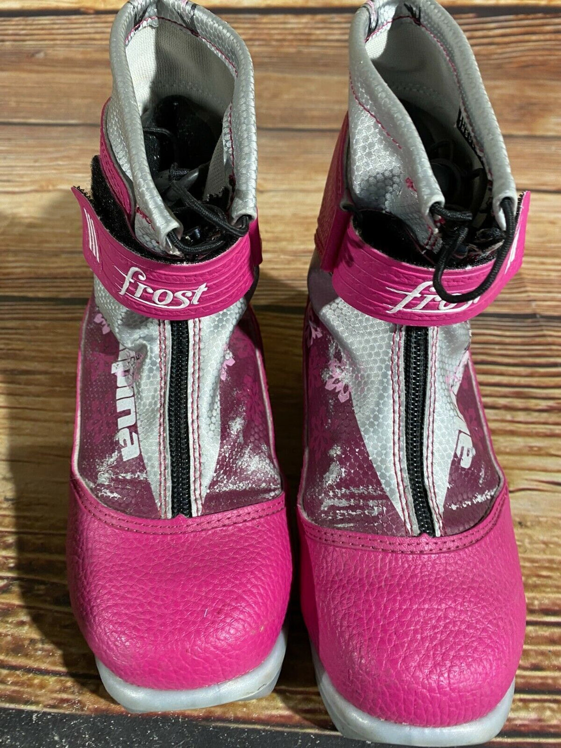 Alpina Frost Kids Nordic Cross Country Ski Boots Size EU34 US3 NNN A-496