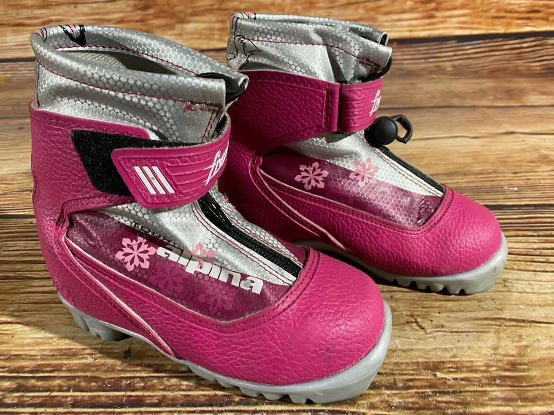 Alpina Frost Kids Nordic Cross Country Ski Boots Size EU28 US10.5 for NNN A-257