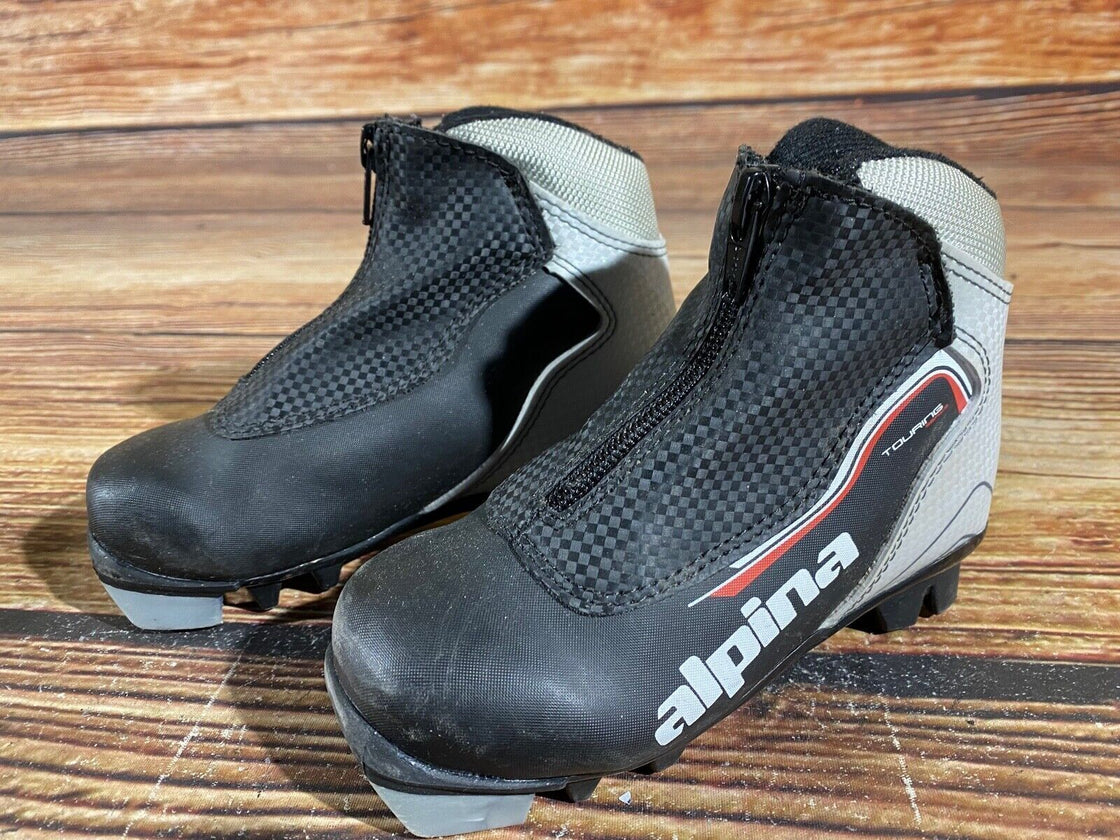 Alpina Touring Kids Nordic Cross Country Ski Boots Size EU28 US10.5 NNN A-767