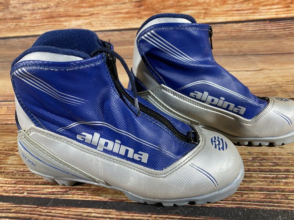Alpina ST20jr Kids Nordic Cross Country Ski Boots Size EU35 US3.5 for NNN A-411