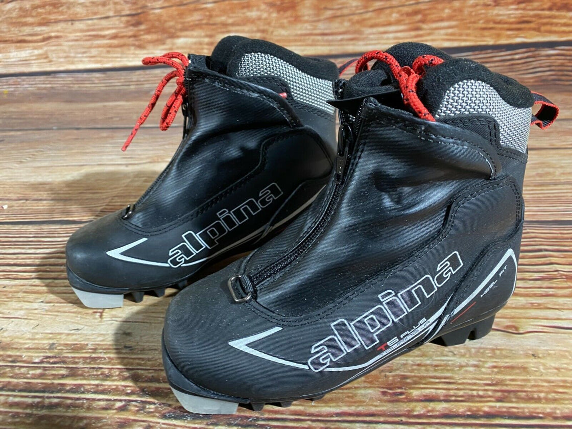 Alpina T5 Plus Kids Nordic Cross Country Ski Boots Size EU30 US12 for NNN A-267