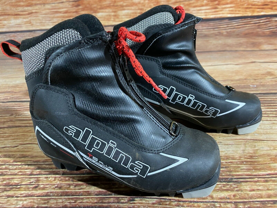 Alpina T5 Plus Kids Nordic Cross Country Ski Boots Size EU30 US12 for NNN A-267