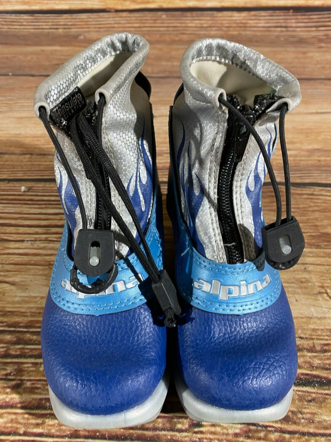 Alpina Frost Kids Nordic Cross Country Ski Boots Size EU27 US9.5 for NNN A-214