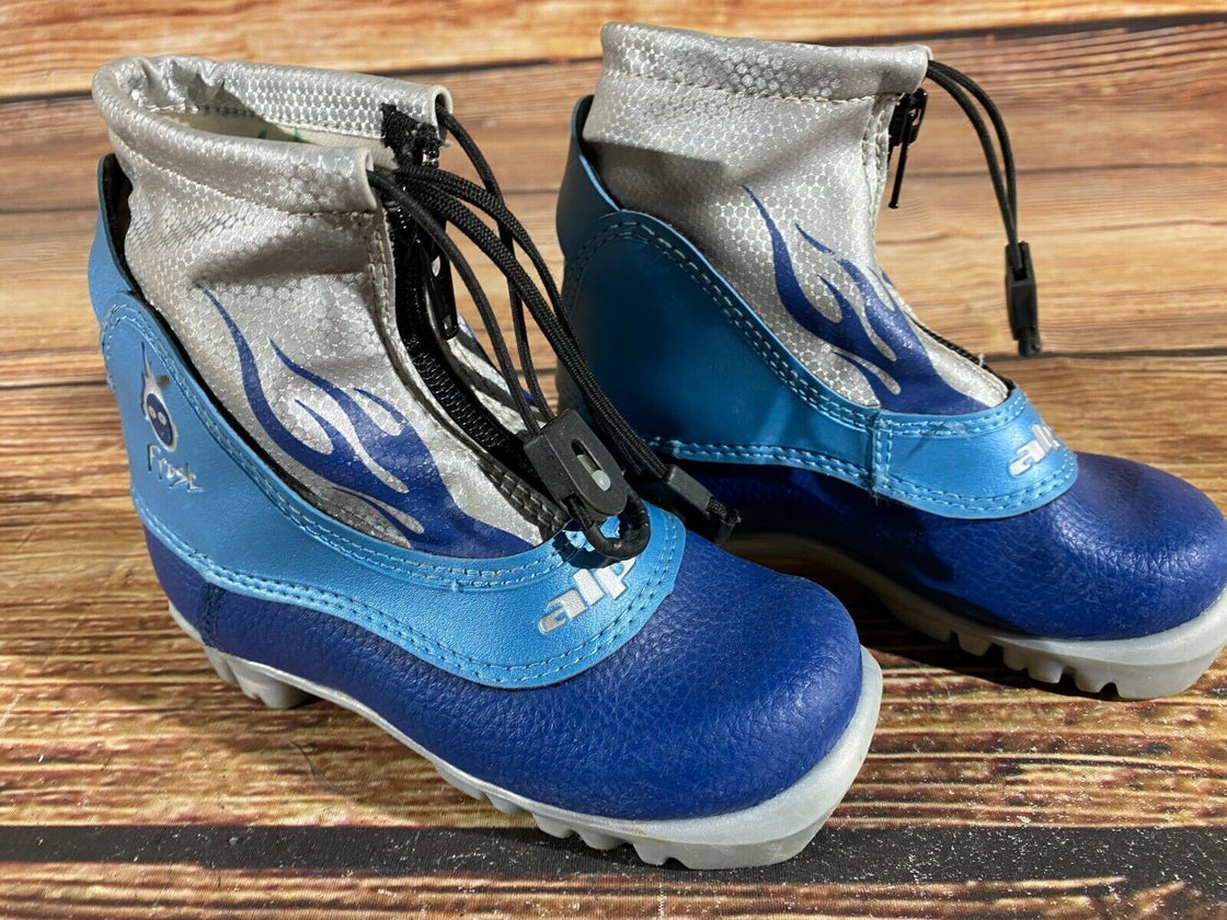Alpina Frost Kids Nordic Cross Country Ski Boots Size EU27 US9.5 for NNN A-214