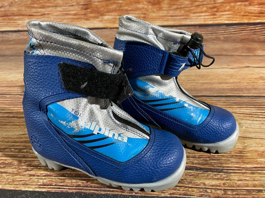 Alpina Frost Kids Nordic Cross Country Ski Boots Size EU28 US10.5 for NNN A-361