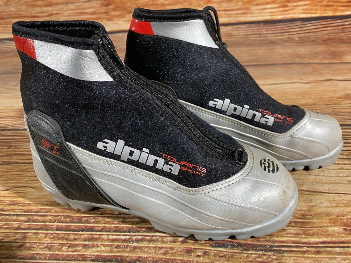 Alpina ST10j Kids Nordic Cross Country Ski Boots Size EU35 US3.5 for NNN A-400