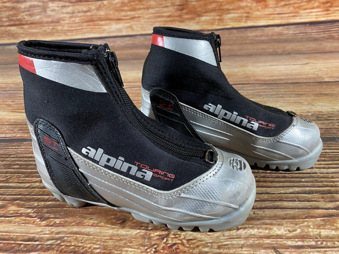 Alpina ST10 Kids Nordic Cross Country Ski Boots Size EU30 US12 NNN A-825
