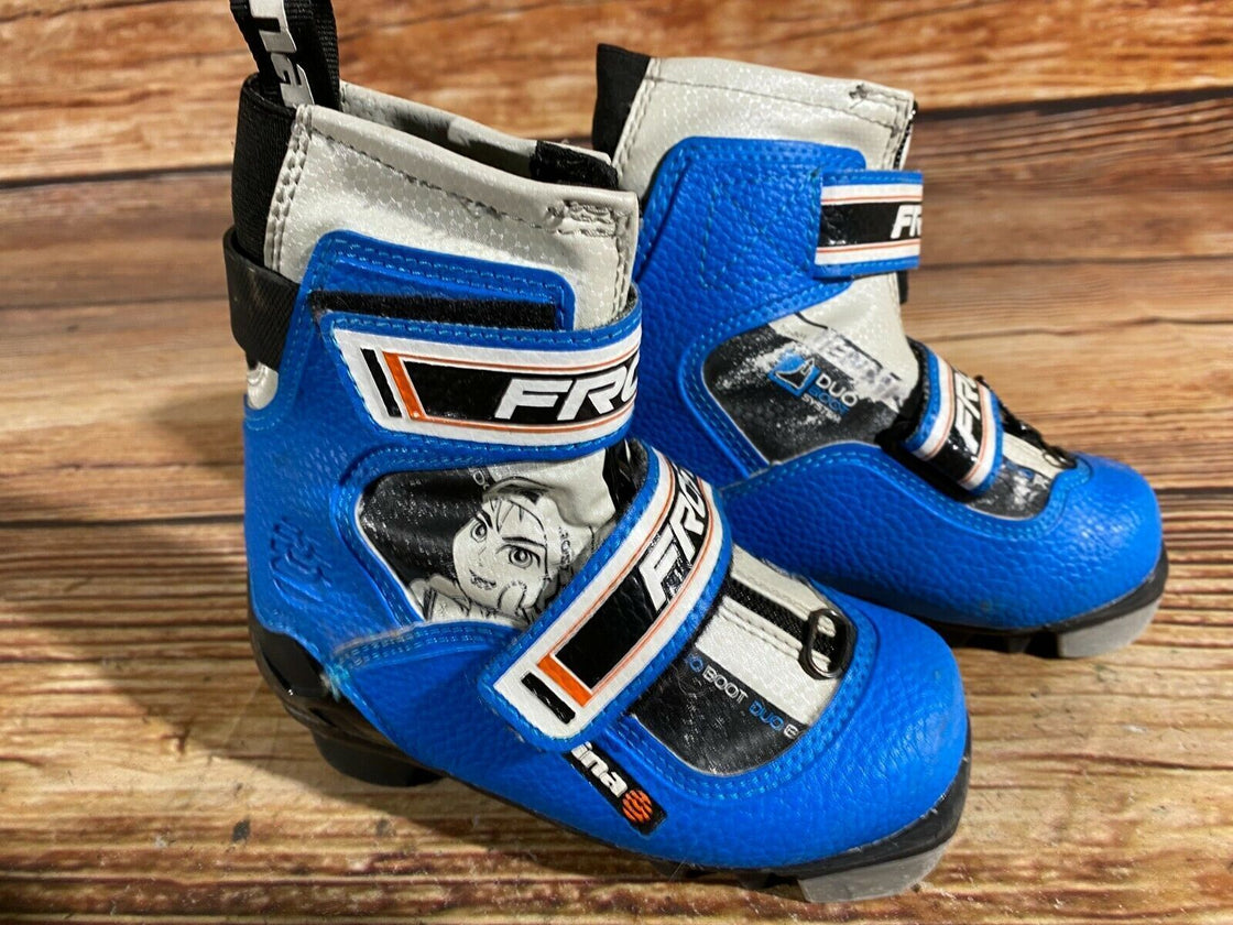 Alpina Frost Kids Nordic Cross Country Ski Boots Size EU25 US8.5 for NNN A-176