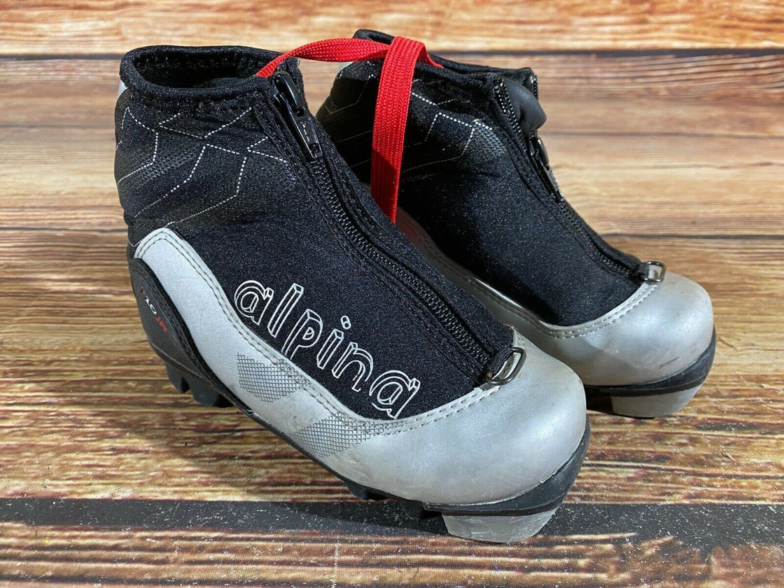 Alpina T10jr Kids Nordic Cross Country Ski Boots Size EU27 US9.5 for NNN A-137