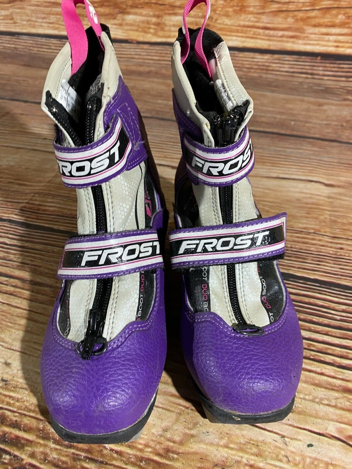 Alpina Frost Kids Nordic Cross Country Ski Boots Size EU31 US12.5 NNN A-482