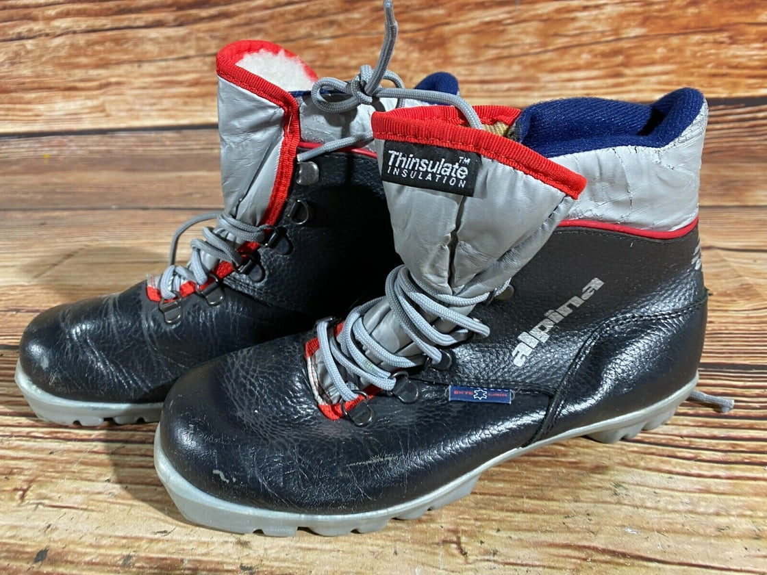 Alpina Kids Nordic Cross Country Ski Boots Size EU37 US5 for NNN A-269