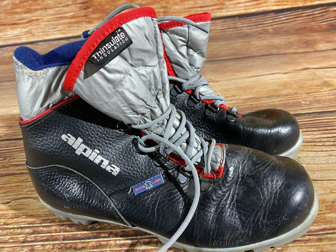 Alpina Kids Nordic Cross Country Ski Boots Size EU37 US5 for NNN A-269