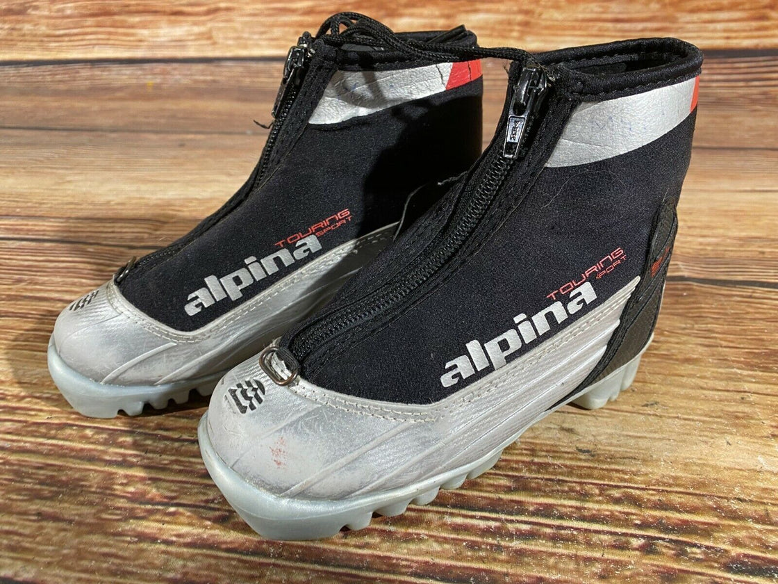 Alpina ST10j Kids Nordic Cross Country Ski Boots Size EU28 US10.5 for NNN A-284