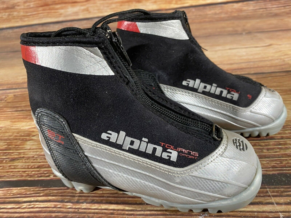 Alpina ST10j Kids Nordic Cross Country Ski Boots Size EU28 US10.5 for NNN A-284