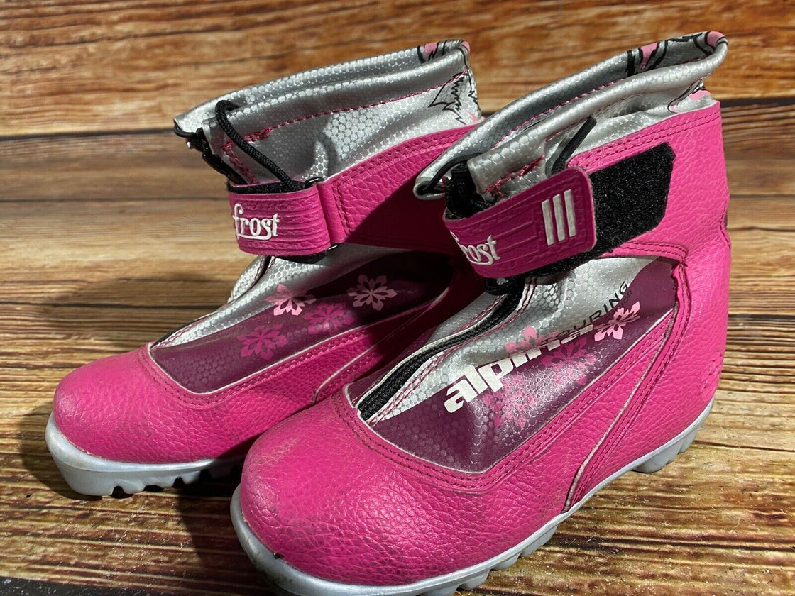 Alpina Frost Kids Nordic Cross Country Ski Boots Size EU32 US1.5 NNN A-788