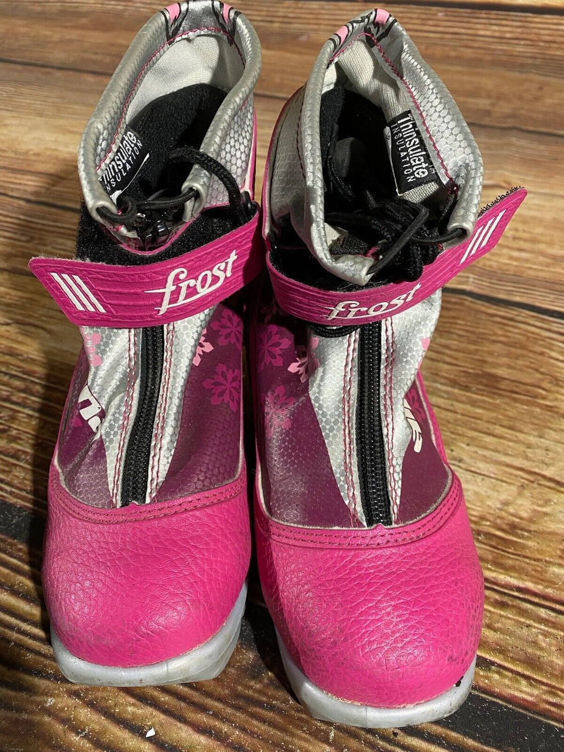 Alpina Frost Kids Nordic Cross Country Ski Boots Size EU32 US1.5 NNN A-788