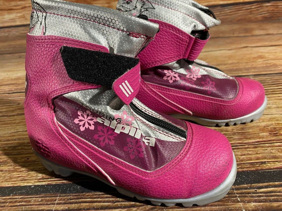 Alpina Frost Kids Nordic Cross Country Ski Boots Size EU32 US1.5 NNN A-788