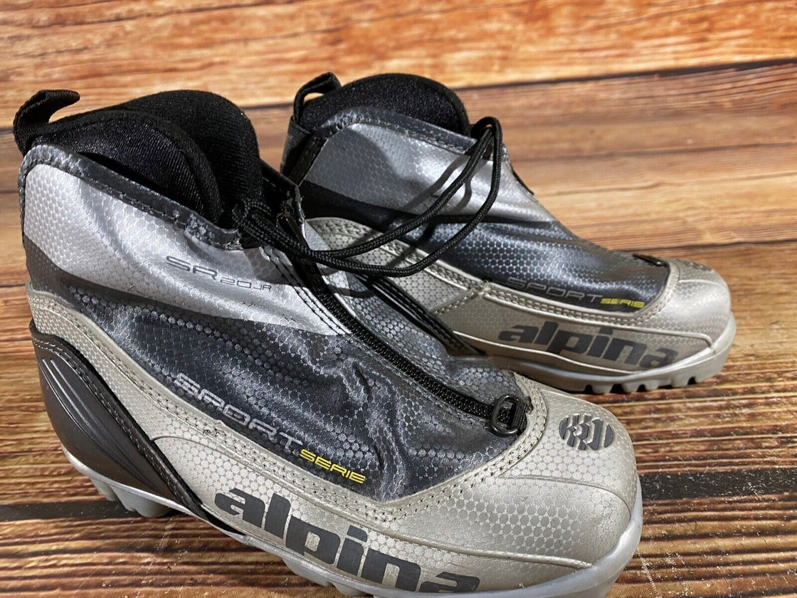Alpina SR20jr Kids Nordic Cross Country Ski Boots Size EU33 US2 NNN A-775