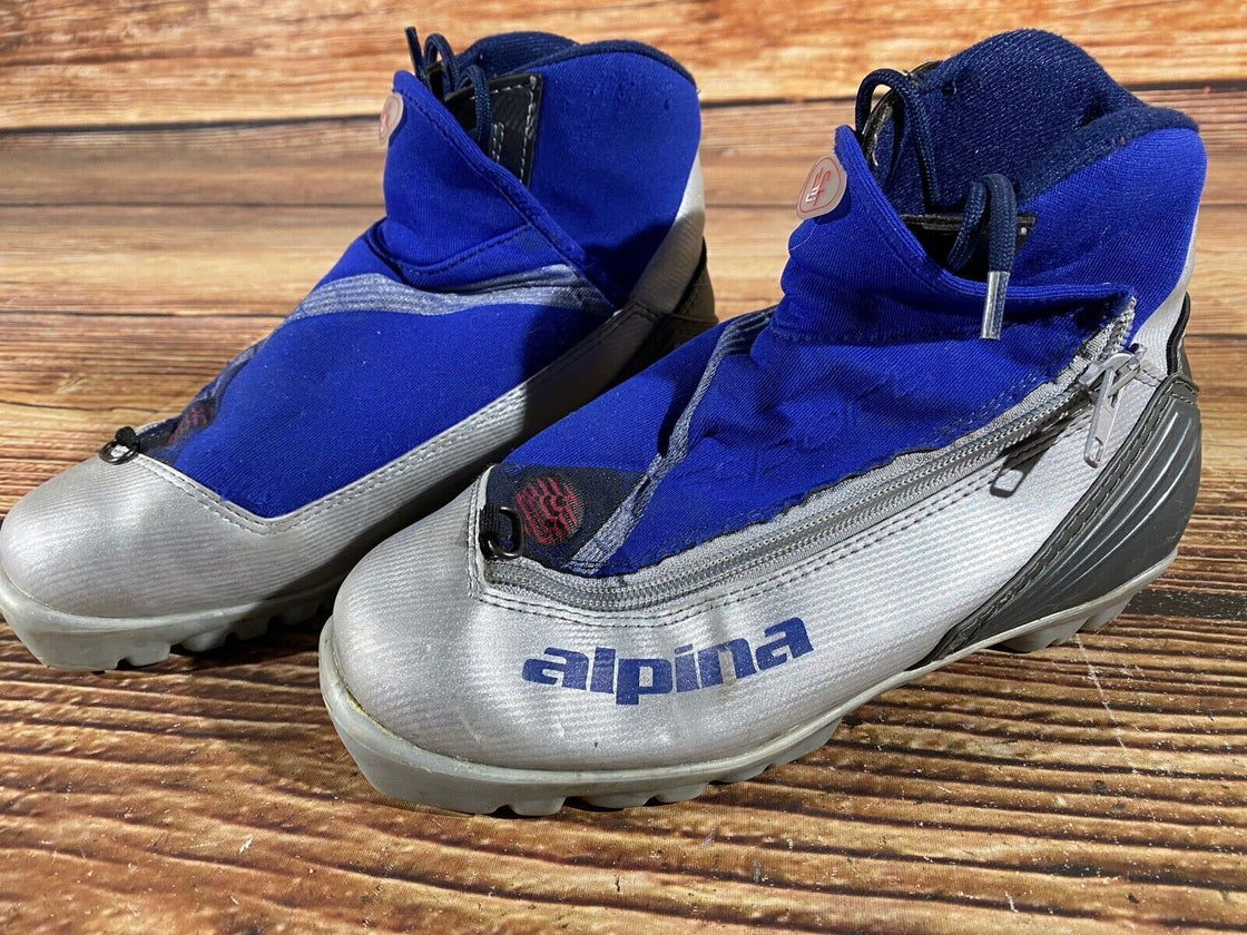 Alpina ST11j Kids Nordic Cross Country Ski Boots Size EU36 US4.5 NNN A-753