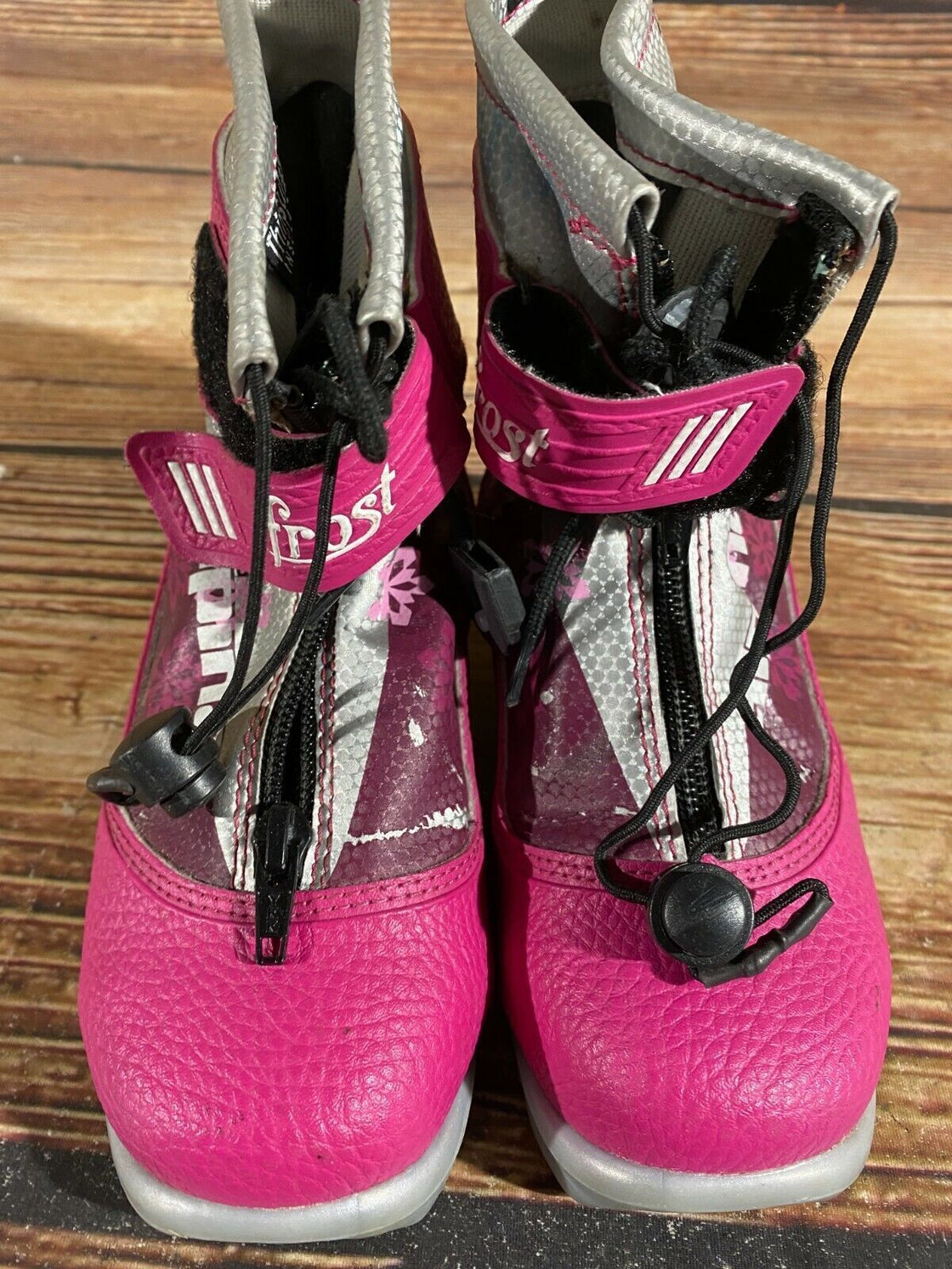 Alpina Frost Kids Nordic Cross Country Ski Boots Size EU32 US1.5 for NNN A-222