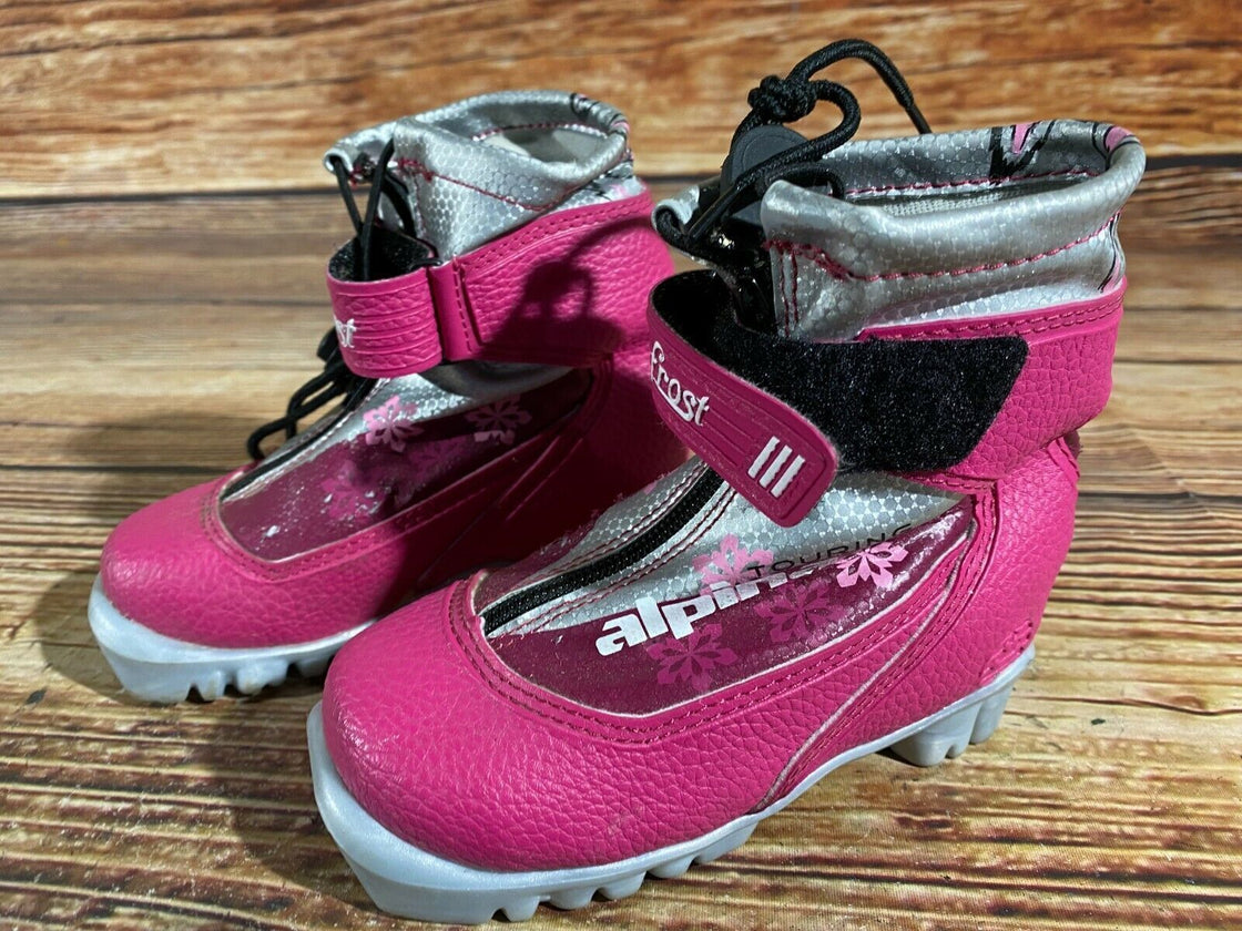 Alpina Frost Kids Nordic Cross Country Ski Boots Size EU26 US9 for NNN A-327