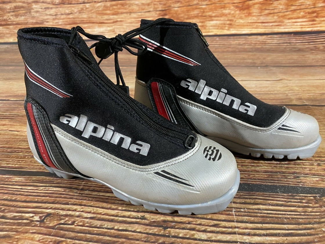 Alpina ST10jr Kids Nordic Cross Country Ski Boots Size EU36 US4.5 for NNN A-207