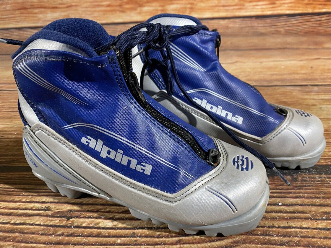 Alpina ST20jr Kids Nordic Cross Country Ski Boots Size EU32 US1.5 NNN A-770