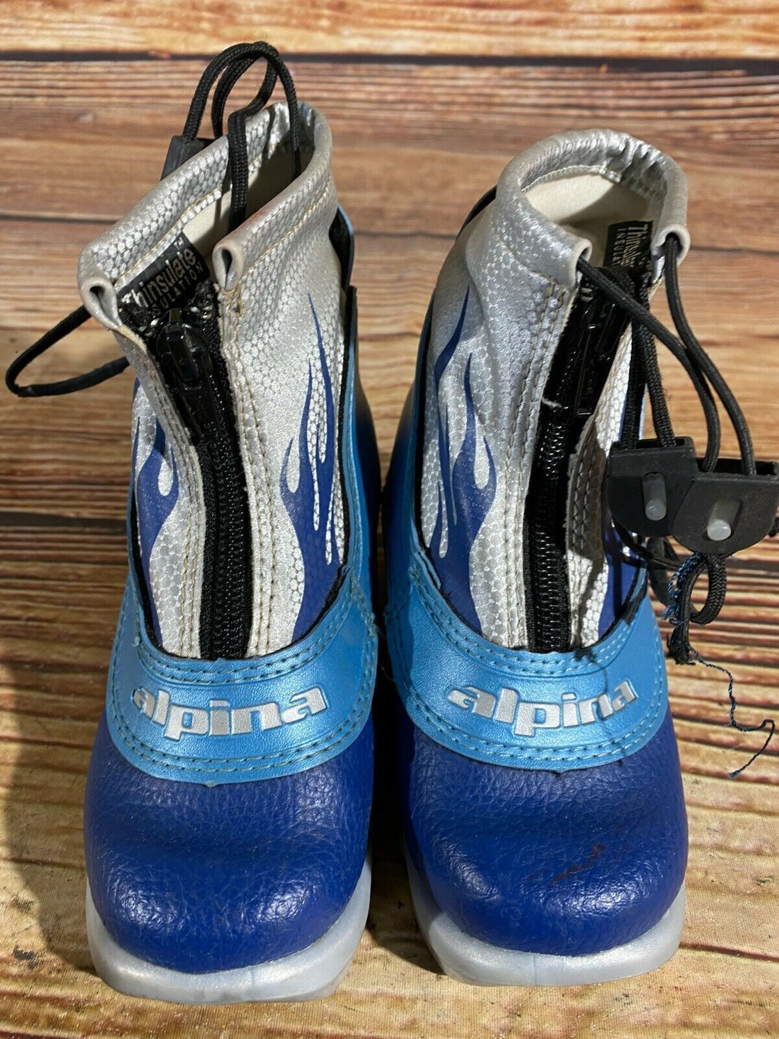 Alpina Frost Kids Nordic Cross Country Ski Boots Size EU25 US8.5 for NNN A-111