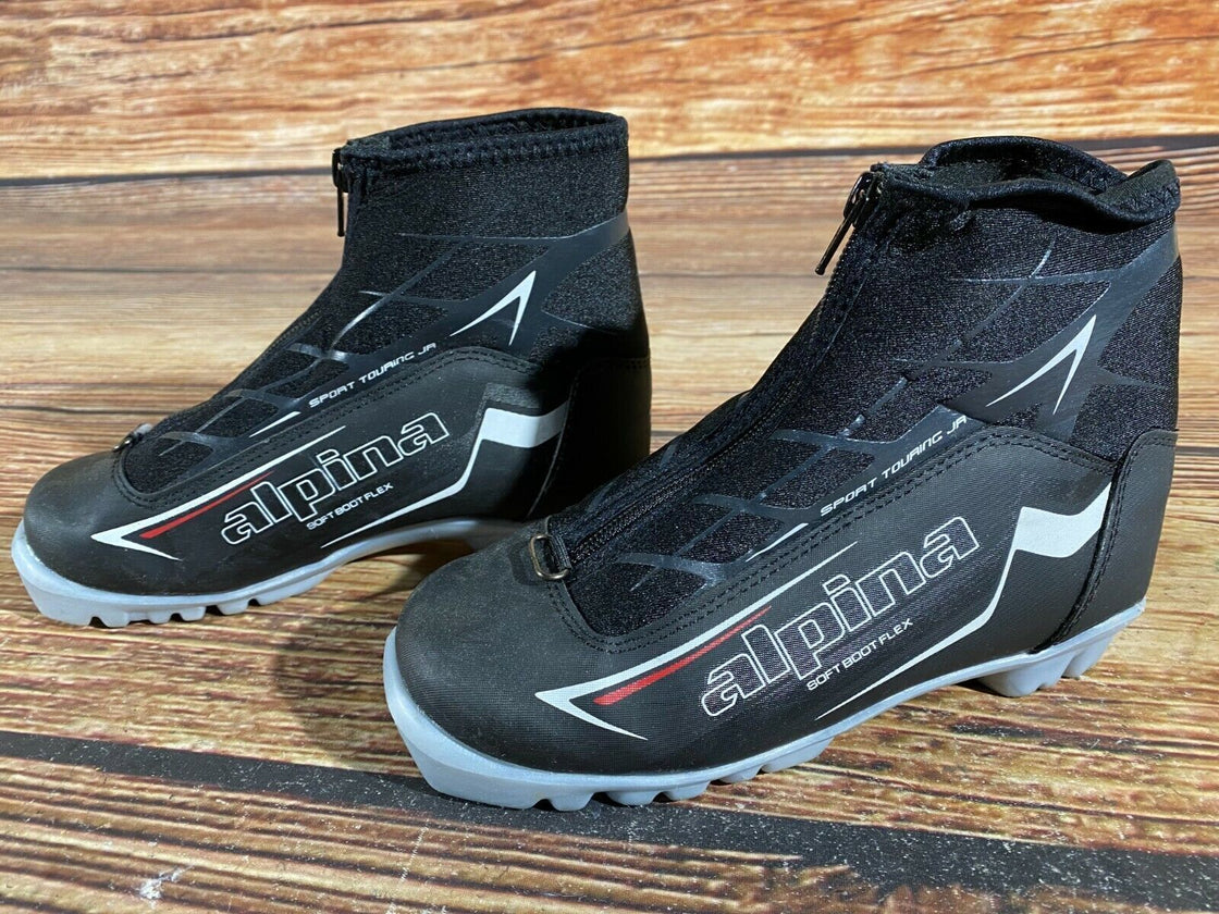 Alpina Touring Kids Nordic Cross Country Ski Boots Size EU34 US3 for NNN A-173