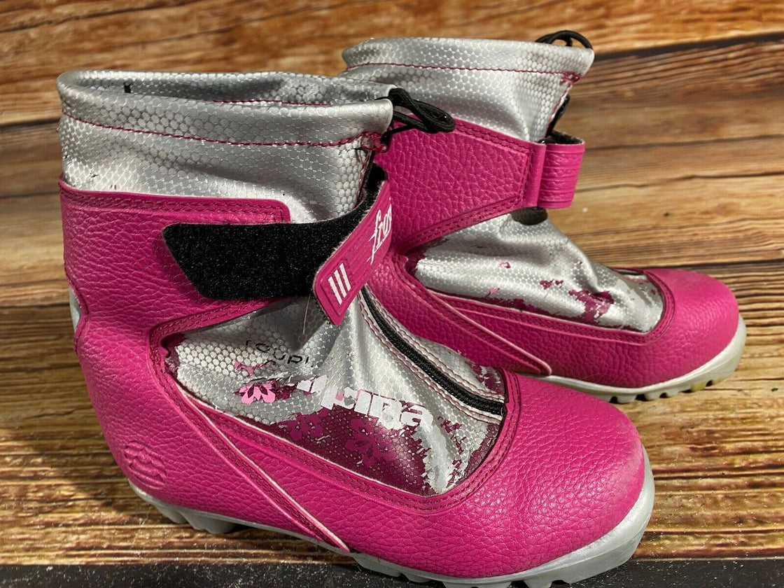 Alpina Frost Kids Nordic Cross Country Ski Boots Size EU33 US2 NNN A-674