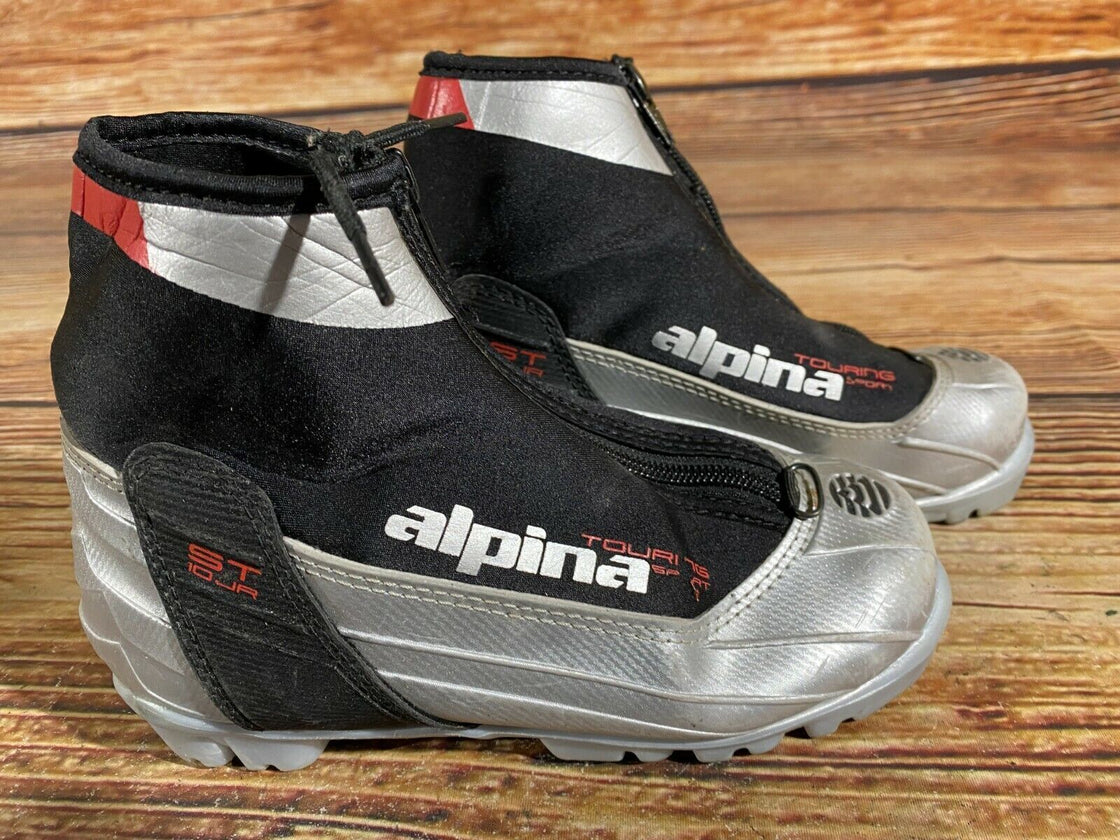 Alpina ST10j Kids Nordic Cross Country Ski Boots Size EU33 US2 for NNN A-403