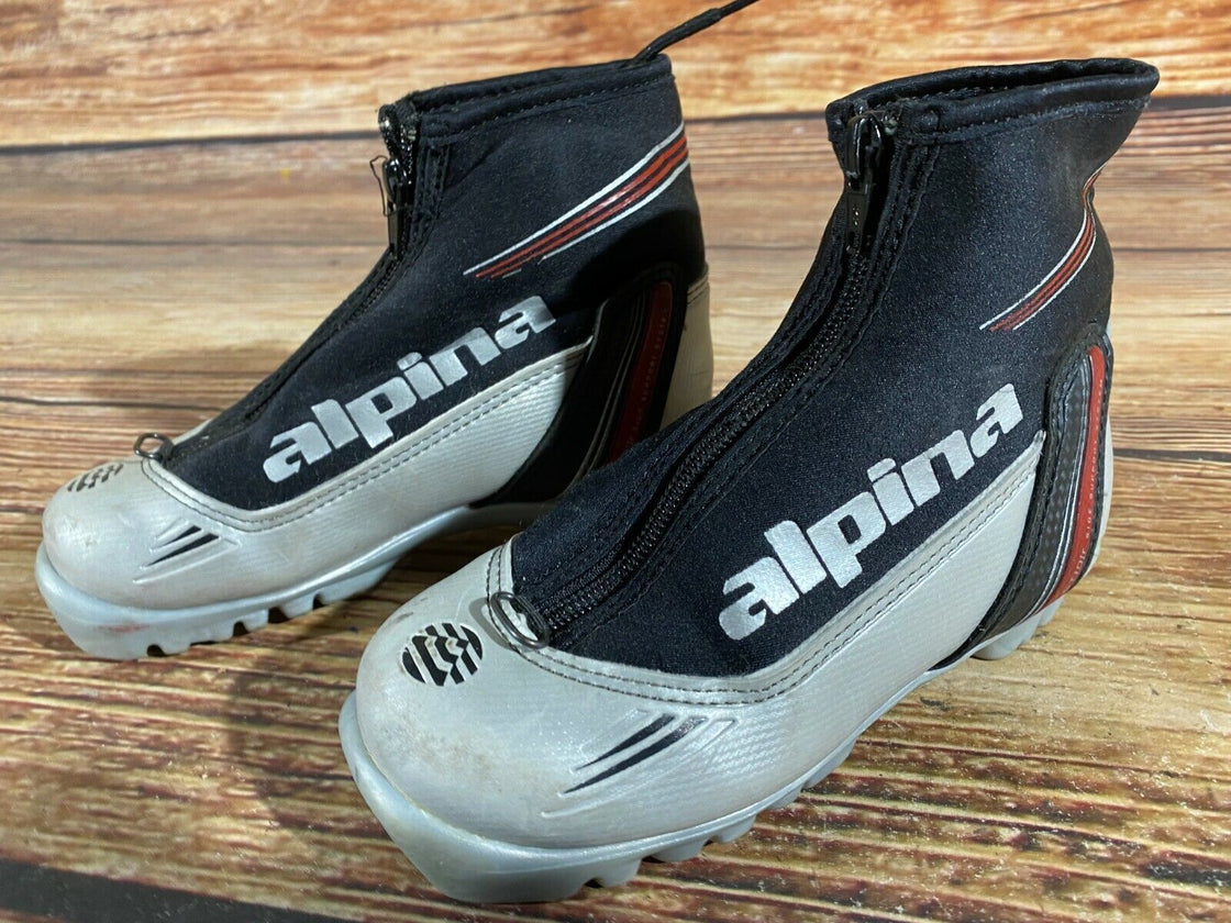 Alpina St10jr  Kids Nordic Cross Country Ski Boots Size EU31 US12.5for NNN A-250